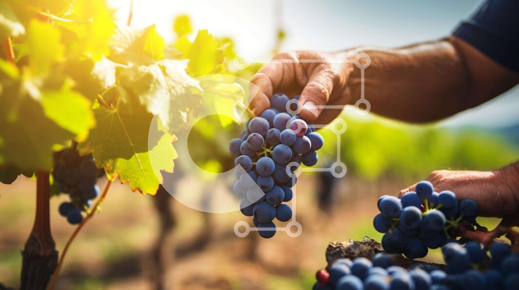 Intra Συλλεκτικό Ξύλινο Παζλ Plywood  4mm - Συγκομιδή σταφυλιών σε έναν όμορφο αμπελώνα Σε Ξύλινο Κουτί - Διαστάσεις: 10x10 cm – 25 κομμάτια