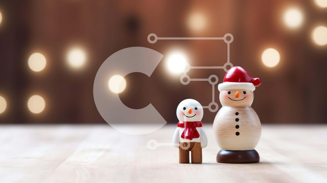 Intra Συλλεκτικό Ξύλινο Παζλ Plywood  4mm - Ξύλινες φιγούρες χιονάνθρωπους σε ένα εορταστικό τραπέζι Σε Ξύλινο Κουτί - Διαστάσεις: 10x10 cm – 25 κομμάτια