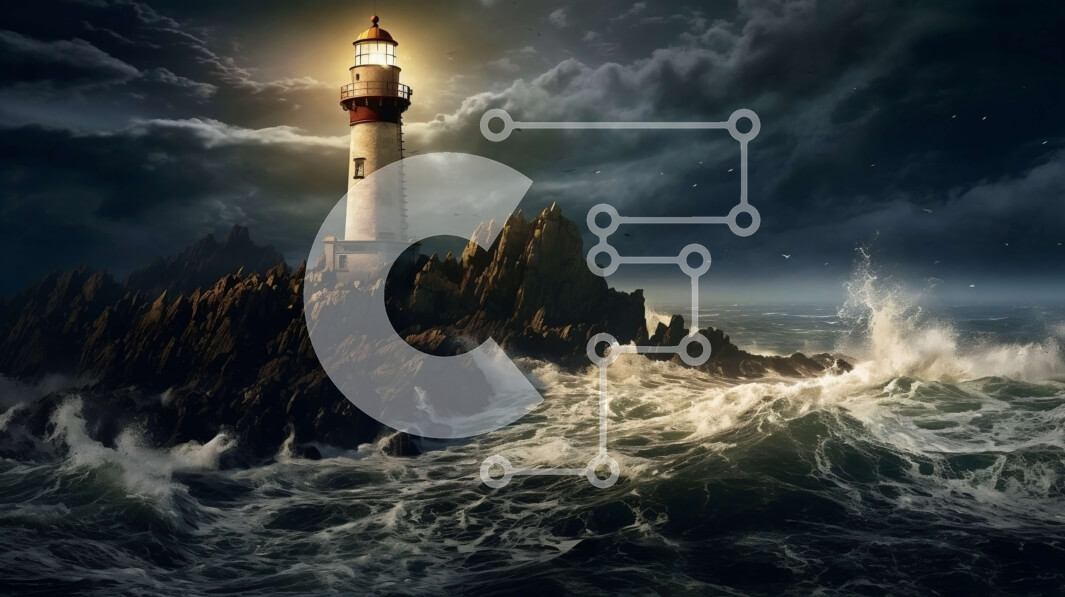 Intra Συλλεκτικό Ξύλινο Παζλ Plywood  4mm - Δραματική εικόνα του φάρου στη μέση του θυελλώδους ωκεανού Σε Ξύλινο Κουτί - Διαστάσεις: 10x10 cm – 25 κομμάτια