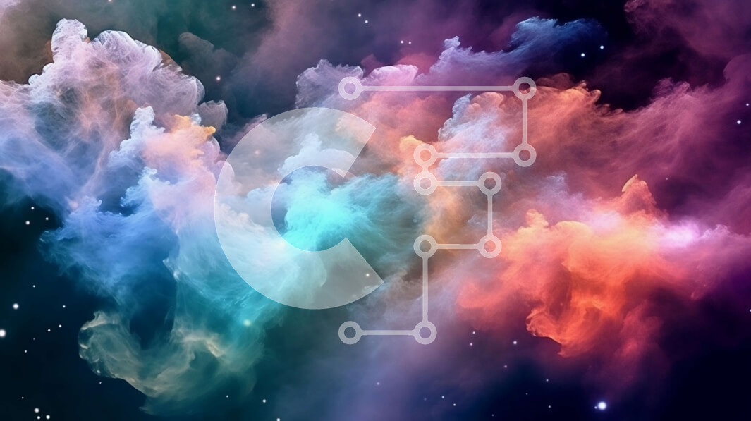 Intra Συλλεκτικό Ξύλινο Παζλ Plywood  4mm - Εκπληκτική εικόνα ενός πολύχρωμου νεφελώματος στο διάστημα με λαμπερά αστέρια Σε Ξύλινο Κουτί - Διαστάσεις: 10x10 cm – 25 κομμάτια