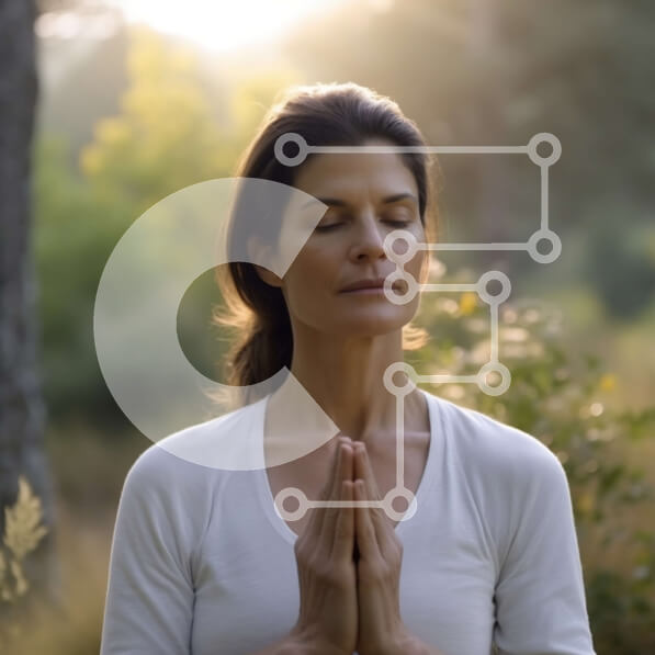 Intra Συλλεκτικό Ξύλινο Παζλ Plywood  4mm - Γαλήνια εικόνα γυναίκας στα λευκά που στέκεται σε ένα ξέφωτο δάσους Σε Ξύλινο Κουτί - Διαστάσεις: 10x10 cm – 25 κομμάτια