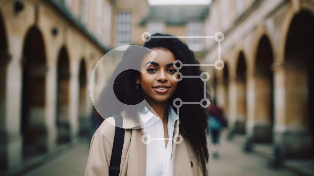 Intra Συλλεκτικό Ξύλινο Παζλ Plywood  4mm - Πορτρέτο μιας νεαρής μαύρης γυναίκας με μπεζ σακάκι και μαύρο παντελόνι Σε Ξύλινο Κουτί - Διαστάσεις Puzzle: 10x10 cm – 25 κομμάτια