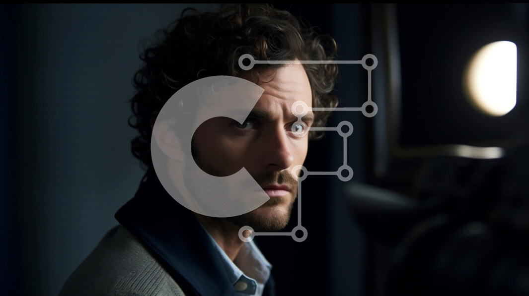 Intra Συλλεκτικό Ξύλινο Παζλ Plywood  4mm - Επαγγελματική εικόνα ενός άνδρα με κοστούμι που κοιτάζει έξω από μια πόλη τη νύχτα Σε Ξύλινο Κουτί - Διαστάσεις Puzzle: 10x10 cm – 25 κομμάτια