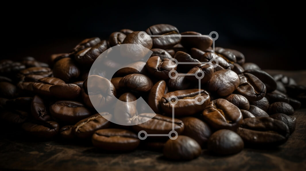 Σετ των 2 Intra Συλλεκτικό Ξύλινο Παζλ Plywood  4mm - Ένα σωρό κόκκους καφέ για τις ανάγκες εικόνων του καφέ σας Σε Ξύλινο Κουτί - Διαστάσεις: 10x10 cm – 25 κομμάτια