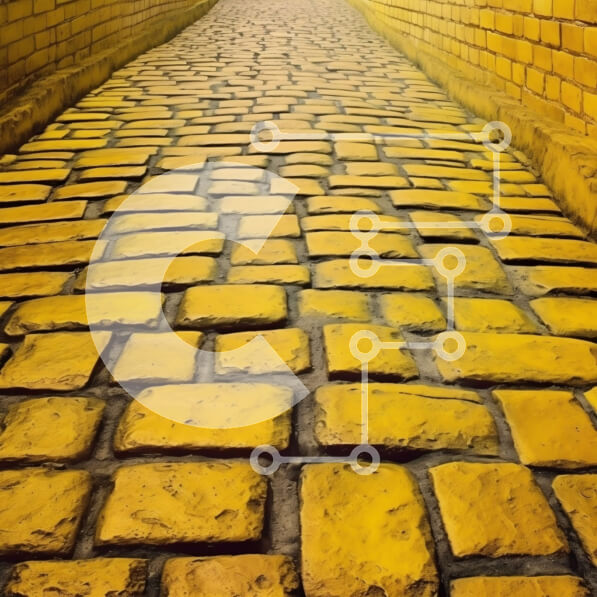 Intra Συλλεκτικό Ξύλινο Παζλ Plywood  4mm - Ταξίδι κατά μήκος του κίτρινου τούβλου Δρόμου προς τη Σμαραγδένια Πόλη στη Χώρα του Οζ Σε Ξύλινο Κουτί - Διαστάσεις: 10x10 cm – 25 κομμάτια