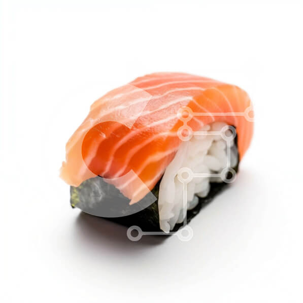 Σετ των 2 Intra Συλλεκτικό Ξύλινο Παζλ Plywood  4mm - Ρολό σούσι με σολομό και ρύζι | Νόστιμη ιαπωνική κουζίνα Σε Ξύλινο Κουτί - Διαστάσεις: 10x10 cm – 25 κομμάτια