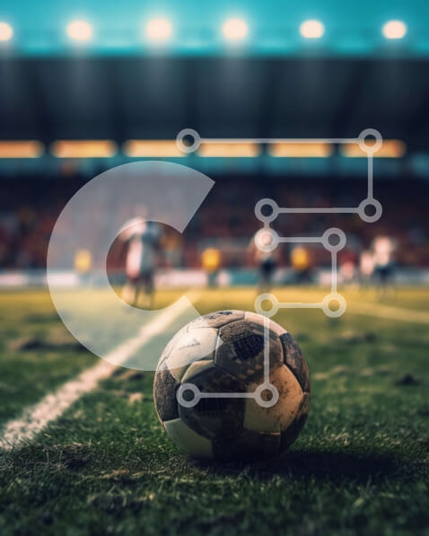 Intra Συλλεκτικό Ξύλινο Παζλ Plywood  4mm - Συναρπαστική εικόνα ενός αγώνα ποδοσφαίρου που παίζεται σε ένα γήπεδο Σε Ξύλινο Κουτί - Διαστάσεις Puzzle: 10x10 cm – 25 κομμάτια