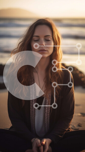 Intra Συλλεκτικό Ξύλινο Παζλ Plywood  4mm - Εκπληκτική εικόνα μιας γυναίκας που κάνει γιόγκα στην παραλία Σε Ξύλινο Κουτί - Διαστάσεις Puzzle: 10x10 cm – 25 κομμάτια