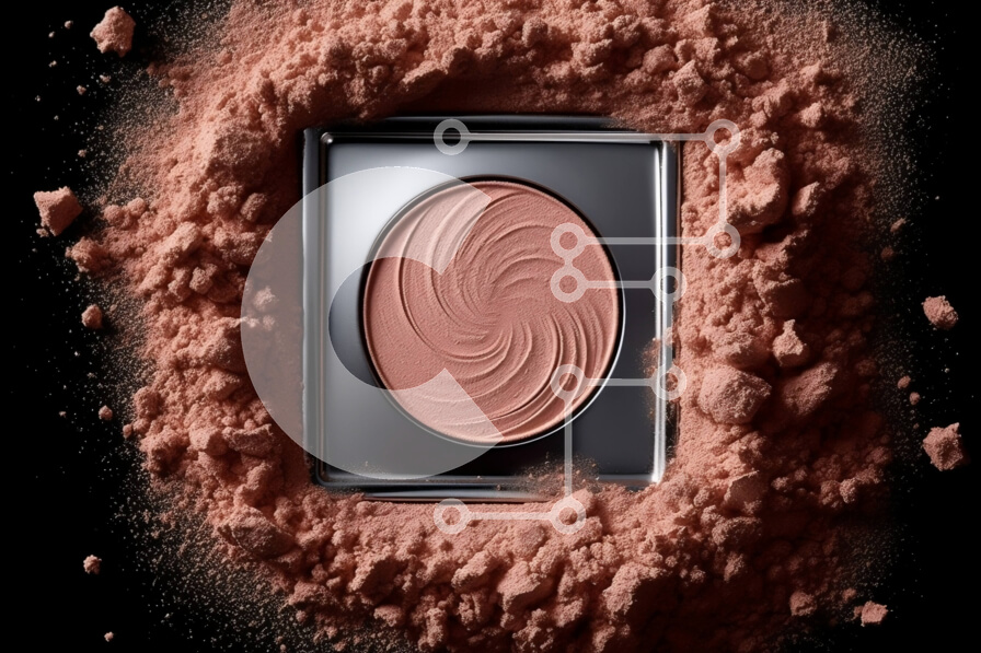 Intra Συλλεκτικό Ξύλινο Παζλ Plywood  4mm - Υπέροχη κινηματογράφηση σε πρώτο πλάνο των μάγουλων μιας γυναίκας με ρουζ μακιγιάζ Σε Ξύλινο Κουτί - Διαστάσεις Puzzle: 10x10 cm – 25 κομμάτια