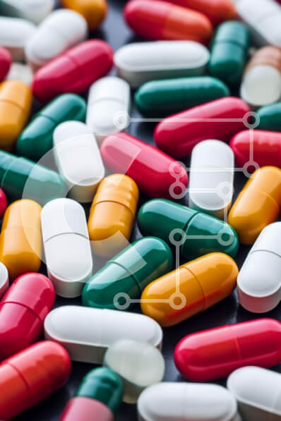 Intra Συλλεκτικό Ξύλινο Παζλ Plywood  4mm - Κάψουλες Vibrant Pill σε διαφορετικά χρώματα και σχήματα Σε Ξύλινο Κουτί - Διαστάσεις Puzzle: 10x10 cm – 25 κομμάτια