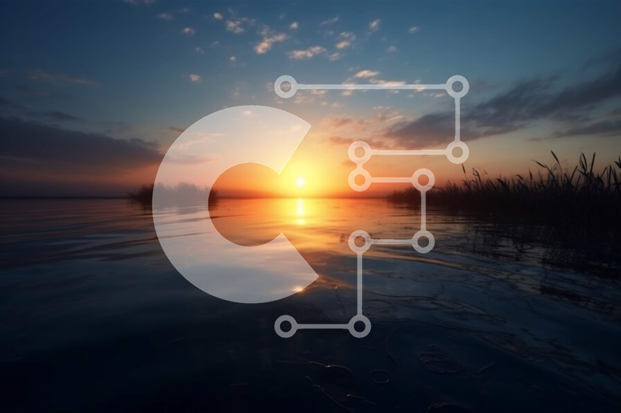 Intra Συλλεκτικό Ξύλινο Παζλ Plywood  4mm - Εκπληκτικό ηλιοβασίλεμα πάνω από μια ήρεμη λίμνη με καλάμια στο προσκήνιο Σε Ξύλινο Κουτί - Διαστάσεις: 10x10 cm – 25 κομμάτια