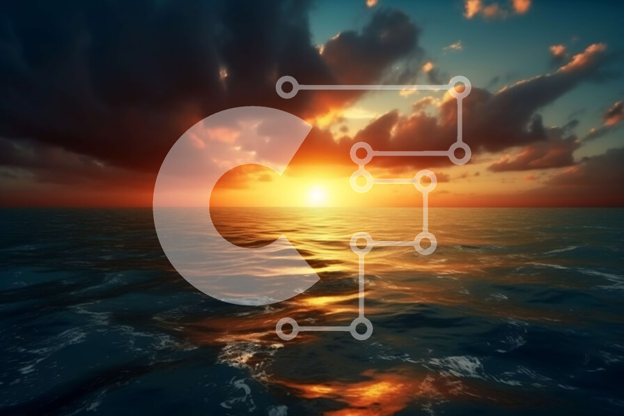 Intra Συλλεκτικό Ξύλινο Παζλ Plywood  4mm - Όμορφη εικόνα ενός ηλιοβασιλέματος πάνω από τον ωκεανό με σύννεφα Σε Ξύλινο Κουτί - Διαστάσεις: 10x10 cm – 25 κομμάτια