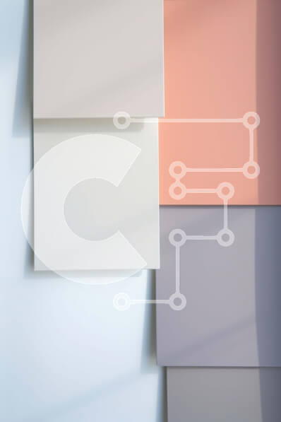 Intra Συλλεκτικό Ξύλινο Παζλ Plywood  4mm - Μινιμαλιστικό φόντο με έγχρωμο χαρτί σε λευκό τοίχο Σε Ξύλινο Κουτί - Διαστάσεις Puzzle: 10x10 cm – 25 κομμάτια