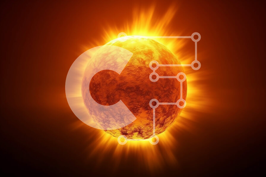 Intra Συλλεκτικό Ξύλινο Παζλ Plywood  4mm - Όμορφη εικόνα ενός κίτρινου ήλιου με ακτίνες φωτός Σε Ξύλινο Κουτί - Διαστάσεις: 10x10 cm – 25 κομμάτια