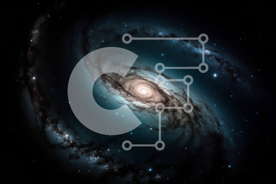 Intra Συλλεκτικό Ξύλινο Παζλ Plywood  4mm - Ασπρόμαυρη εικόνα ενός σπειροειδούς γαλαξία με σκούρο δακτύλιο και φωτεινό κέντρο Σε Ξύλινο Κουτί - Διαστάσεις Puzzle: 10x10 cm – 25 κομμάτια