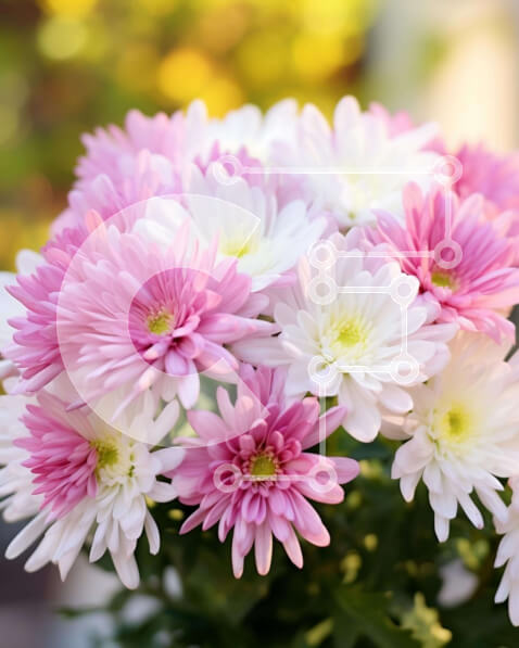 Intra Συλλεκτικό Ξύλινο Παζλ Plywood  4mm - Βάζο με ροζ και λευκά λουλούδια στο δωμάτιο Σε Ξύλινο Κουτί - Διαστάσεις Puzzle: 10x10 cm – 25 κομμάτια