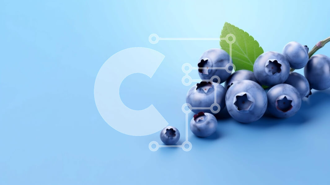 Σετ των 2 Intra Συλλεκτικό Ξύλινο Παζλ Plywood  4mm - Φρέσκα βακκίνια σε μπλε φόντο Σε Ξύλινο Κουτί - Διαστάσεις: 10x10 cm – 25 κομμάτια