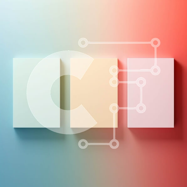 Intra Συλλεκτικό Ξύλινο Παζλ Plywood  4mm - Αφηρημένη τέχνη: Κενό χαρτί με κόκκινη και μπλε κλίση Σε Ξύλινο Κουτί - Διαστάσεις Puzzle: 10x10 cm – 25 κομμάτια