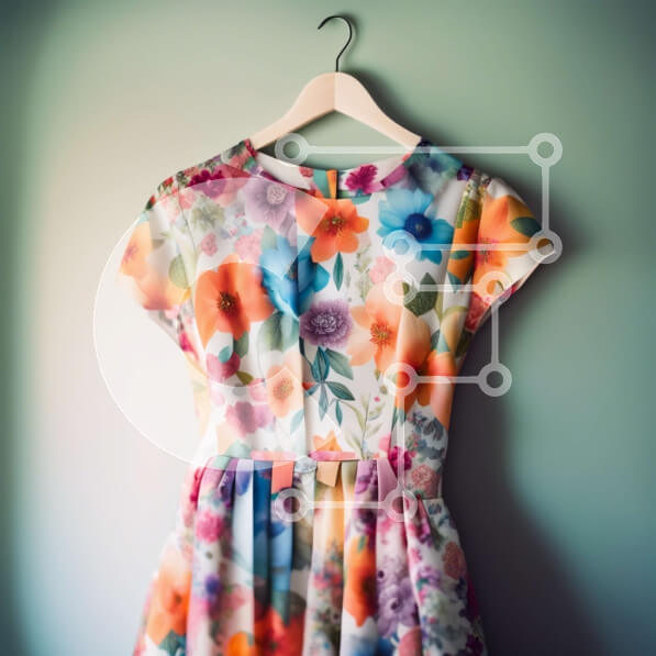 Σετ των 2 Intra Συλλεκτικό Ξύλινο Παζλ Plywood  4mm - Κομψό φλοράλ φόρεμα που εμφανίζεται σε κρεμάστρα Σε Ξύλινο Κουτί - Διαστάσεις: 10x10 cm – 25 κομμάτια