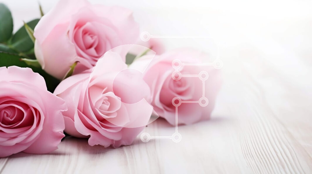 Intra Συλλεκτικό Ξύλινο Παζλ Plywood  4mm - Μπουκέτο με ροζ τριαντάφυλλο ανάποδα σε σχήμα καρδιάς σε λευκό ξύλινο τραπέζι Σε Ξύλινο Κουτί - Διαστάσεις: 10x10 cm – 25 κομμάτια