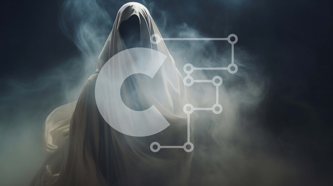 Intra Συλλεκτικό Ξύλινο Παζλ Plywood  4mm - Στοιχειωμένη εικόνα μιας φάντασμα με λευκές ρόμπες Σε Ξύλινο Κουτί - Διαστάσεις Puzzle: 10x10 cm – 25 κομμάτια