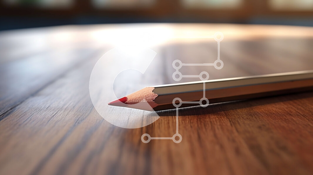 Intra Συλλεκτικό Ξύλινο Παζλ Plywood  4mm - Μολύβι σε ημιτελές ξύλινο τραπέζι Σε Ξύλινο Κουτί - Διαστάσεις: 10x10 cm – 25 κομμάτια