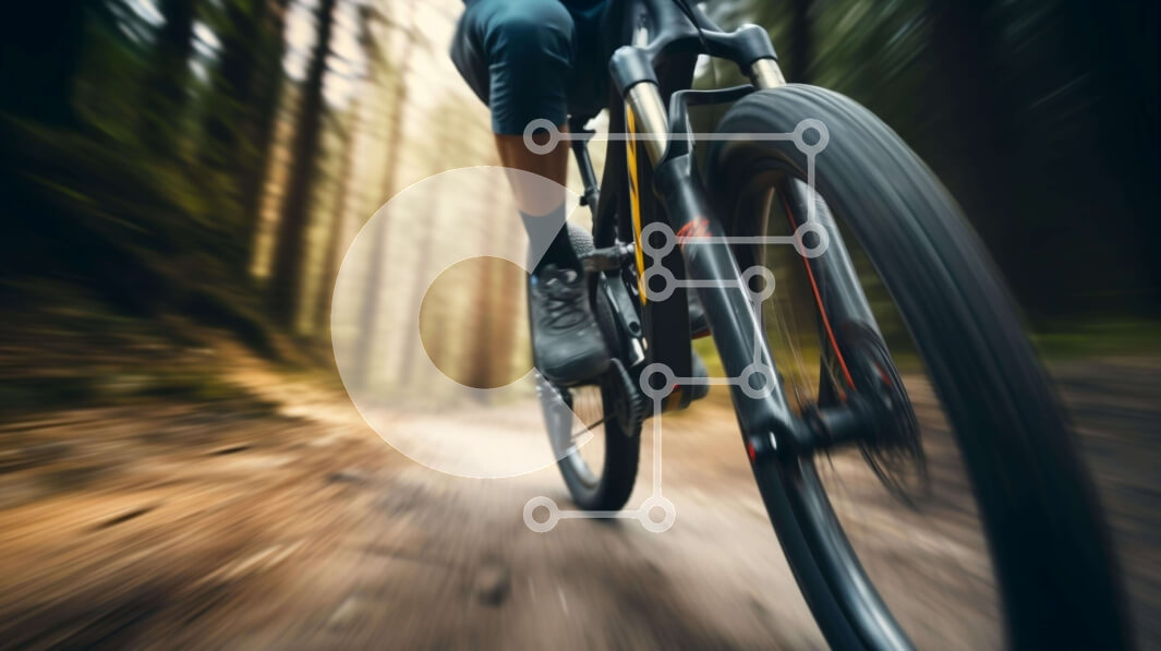 Intra Συλλεκτικό Ξύλινο Παζλ Plywood  4mm - Ποδηλασία στο δάσος Σε Ξύλινο Κουτί - Διαστάσεις Puzzle: 10x10 cm – 25 κομμάτια