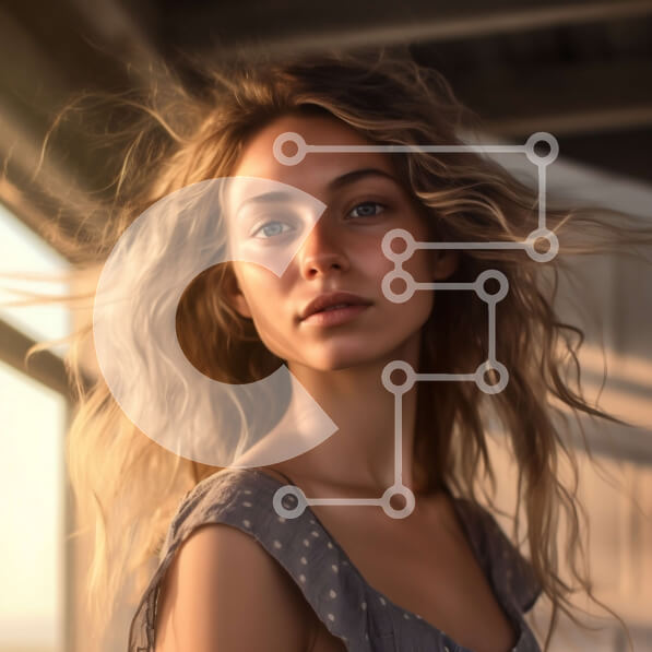 Intra Συλλεκτικό Ξύλινο Παζλ Plywood  4mm - Γαλήνια νεαρή γυναίκα που απολαμβάνει θέα στο ηλιοβασίλεμα μέσα από ένα παράθυρο Σε Ξύλινο Κουτί - Διαστάσεις Puzzle: 10x10 cm – 25 κομμάτια