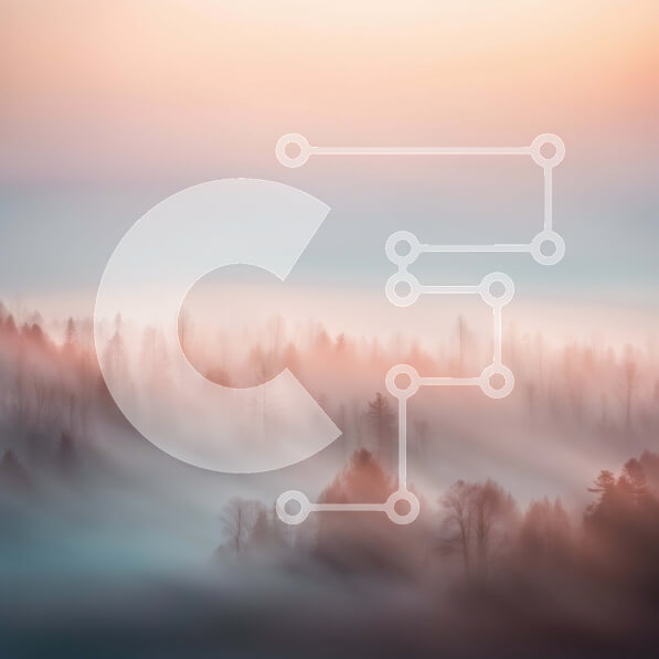 Intra Συλλεκτικό Ξύλινο Παζλ Plywood  4mm - Όμορφη εικόνα ενός ομιχλώδους τοπίου με γυμνά δέντρα και οροσειρά Σε Ξύλινο Κουτί - Διαστάσεις: 10x10 cm – 25 κομμάτια