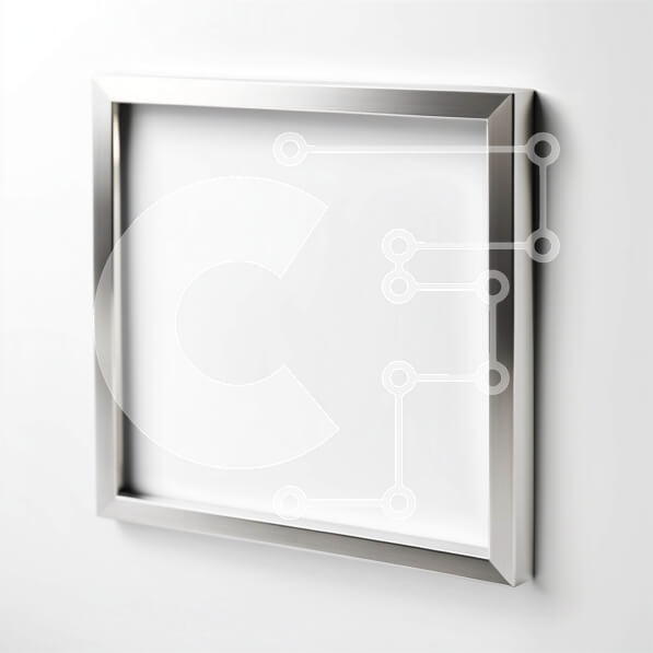 Intra Συλλεκτικό Ξύλινο Παζλ Plywood  4mm - Μινιμαλιστική και μοντέρνα διακόσμηση εσωτερικού χώρου: Λευκό λευκό μεταλλικό πλαίσιο σε λευκό τοίχο Σε Ξύλινο Κουτί - Διαστάσεις Puzzle: 10x10 cm – 25 κομμάτια