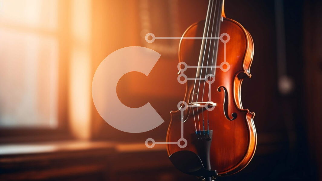 Intra Συλλεκτικό Ξύλινο Παζλ Plywood  4mm - Vintage βιολί μπροστά από ένα ανοιχτό παράθυρο Σε Ξύλινο Κουτί - Διαστάσεις Puzzle: 10x10 cm – 25 κομμάτια