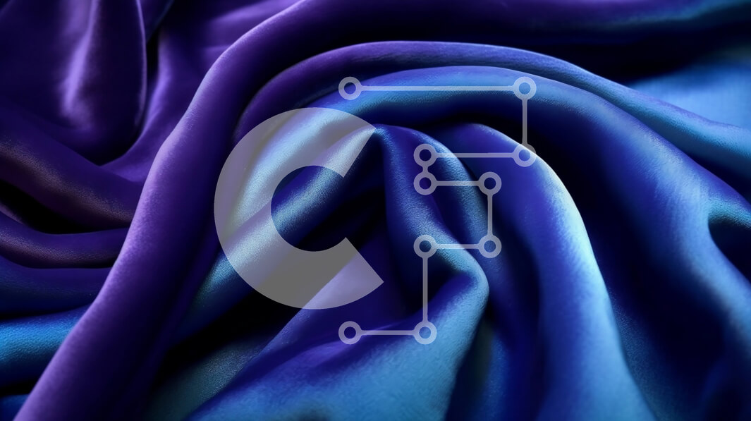 Intra Συλλεκτικό Ξύλινο Παζλ Plywood  4mm - Όμορφη μπλε και μωβ εικόνα από μεταξωτό ύφασμα σε κοντινή απόσταση με λαμπερή υφή Σε Ξύλινο Κουτί - Διαστάσεις Puzzle: 10x10 cm – 25 κομμάτια