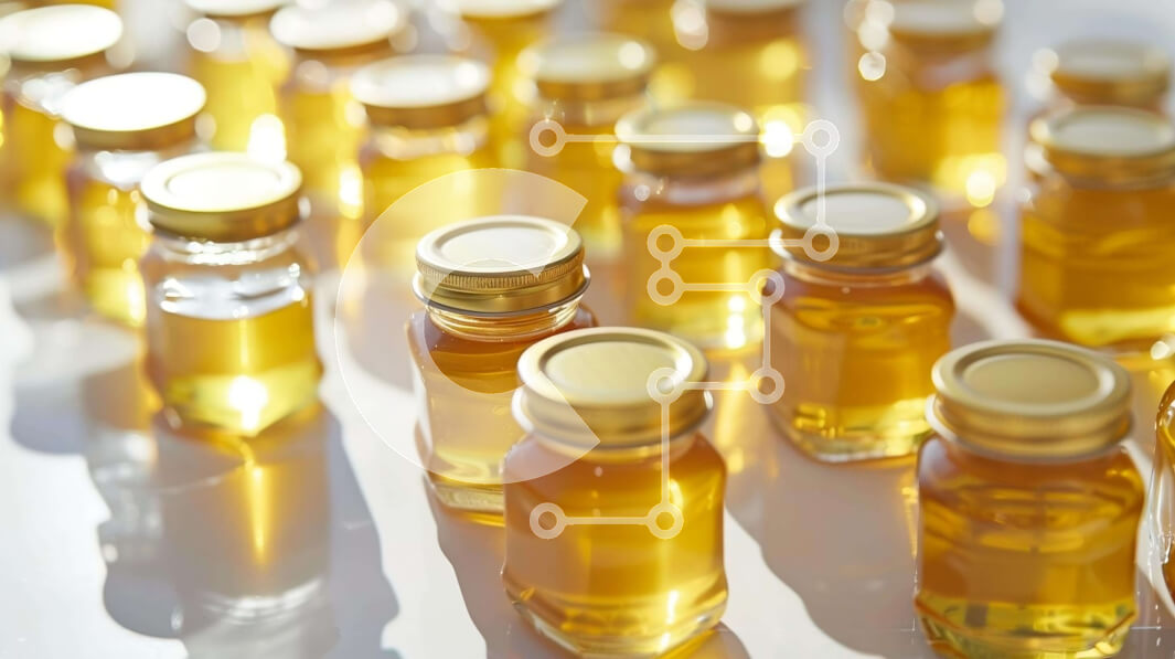 Intra Συλλεκτικό Ξύλινο Παζλ Plywood  4mm - Βαζάκια και μπουκάλια σε χρυσό χρώμα για αποθήκευση υγρών Σε Ξύλινο Κουτί - Διαστάσεις: 10x10 cm – 25 κομμάτια