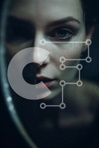 Intra Συλλεκτικό Ξύλινο Παζλ Plywood  4mm - Κομψή γυναίκα που ελέγχει τον εαυτό της στον καθρέφτη Σε Ξύλινο Κουτί - Διαστάσεις Puzzle: 10x10 cm – 25 κομμάτια