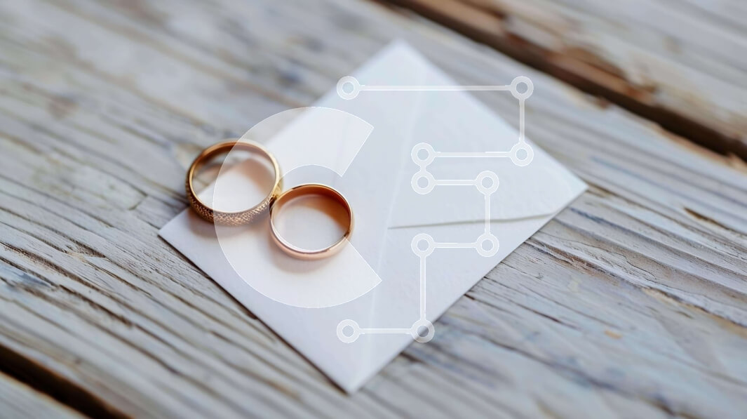 Intra Συλλεκτικό Ξύλινο Παζλ Plywood  4mm - Συμβολικές χρυσές βέρες σε ξύλινη επιφάνεια Σε Ξύλινο Κουτί - Διαστάσεις Puzzle: 10x10 cm – 25 κομμάτια