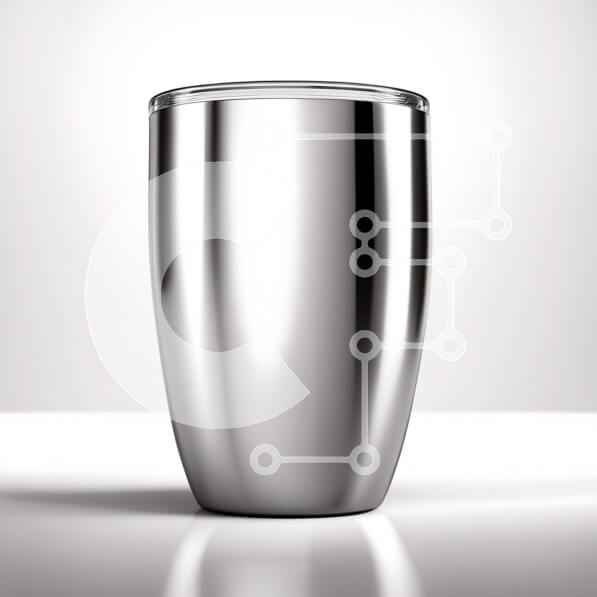 Intra Συλλεκτικό Ξύλινο Παζλ Plywood  4mm - Κομψό και ανθεκτικό ποτήρι από ανοξείδωτο χάλυβα Σε Ξύλινο Κουτί - Διαστάσεις: 10x10 cm – 25 κομμάτια