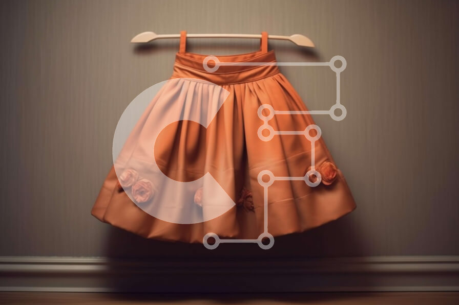 Intra Συλλεκτικό Ξύλινο Παζλ Plywood  4mm - Καφέ φόρεμα που κρεμά σε μια ξύλινη κρεμάστρα σε μια κρεβατοκάμαρα Στοκ Φωτογραφία Σε Ξύλινο Κουτί - Διαστάσεις Puzzle: 10x10 cm – 25 κομμάτια