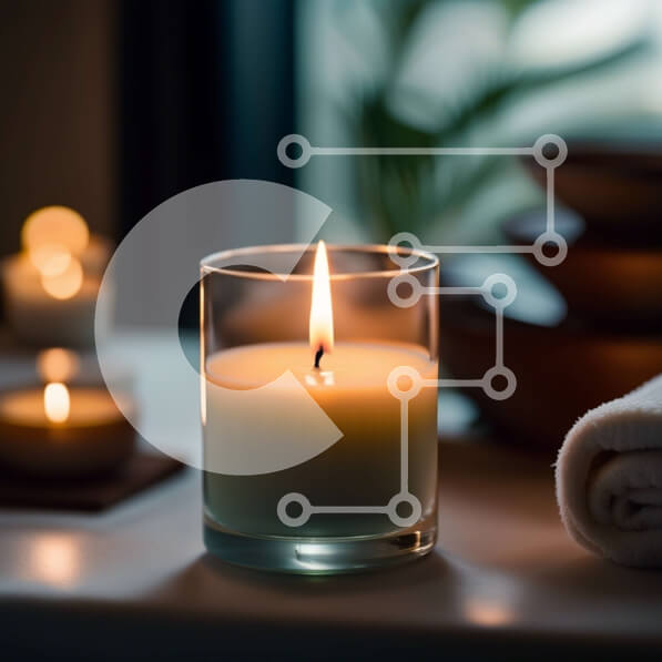 Σετ των 2 Intra Συλλεκτικό Ξύλινο Παζλ Plywood  4mm - Χαλαρωτικό κερί σε χώρο σπα Σε Ξύλινο Κουτί - Διαστάσεις: 10x10 cm – 25 κομμάτια