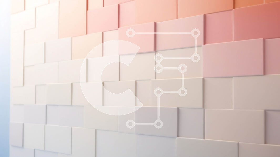 Intra Συλλεκτικό Ξύλινο Παζλ Plywood  4mm - Μοντέρνος και καθαρός λευκός και ροζ τοίχος από πλακάκια με μοτίβο πλέγματος Σε Ξύλινο Κουτί - Διαστάσεις Puzzle: 10x10 cm – 25 κομμάτια