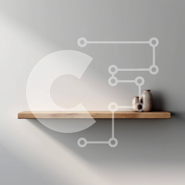 Intra Συλλεκτικό Ξύλινο Παζλ Plywood  4mm - Cozy Home Decor: Ξύλινο ράφι με φυτά σε γλάστρες Σε Ξύλινο Κουτί - Διαστάσεις Puzzle: 10x10 cm – 25 κομμάτια