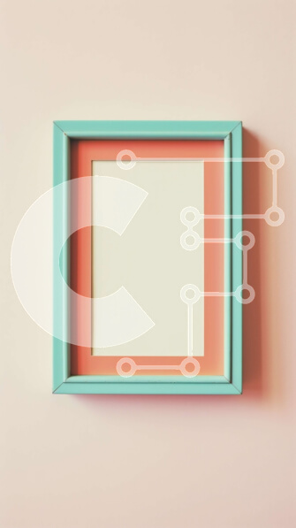 Intra Συλλεκτικό Ξύλινο Παζλ Plywood  4mm - Διακοσμητική κορνίζα σε παστέλ φόντο Σε Ξύλινο Κουτί - Διαστάσεις Puzzle: 10x10 cm – 25 κομμάτια