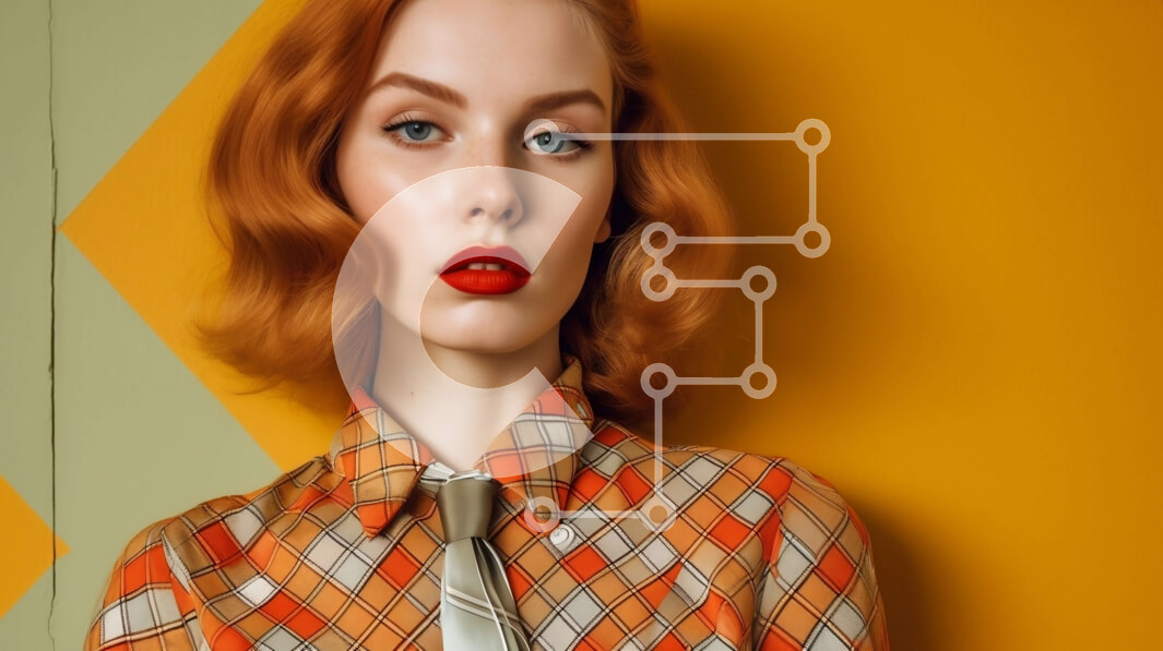 Intra Συλλεκτικό Ξύλινο Παζλ Plywood  4mm - Κοκκινομάλλα στο καρό πουκάμισο και τη γραβάτα Στοκ Φωτογραφία Σε Ξύλινο Κουτί - Διαστάσεις Puzzle: 10x10 cm – 25 κομμάτια