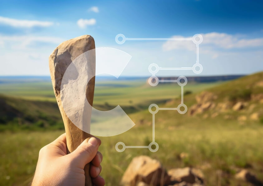 Intra Συλλεκτικό Ξύλινο Παζλ Plywood  4mm - Εργαλείο εκμετάλλευσης ατόμων στο φυσικό τοπίο Σε Ξύλινο Κουτί - Διαστάσεις: 10x10 cm – 25 κομμάτια