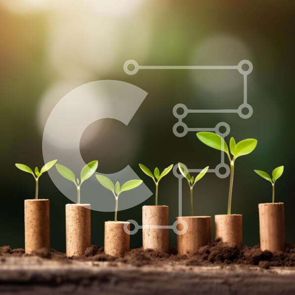 Intra Συλλεκτικό Ξύλινο Παζλ Plywood  4mm - Μικρά φυτά που αναπτύσσονται από τιρμπουσόν στο έδαφος Σε Ξύλινο Κουτί - Διαστάσεις: 10x10 cm – 25 κομμάτια