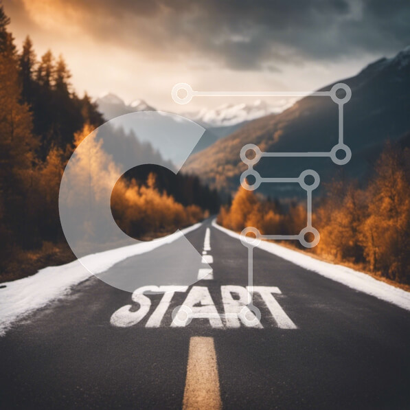 Intra Συλλεκτικό Ξύλινο Παζλ Plywood  4mm - Ξεκινήστε το δρόμο με φόντο το χιονισμένο βουνό Σε Ξύλινο Κουτί - Διαστάσεις Puzzle: 10x10 cm – 25 κομμάτια