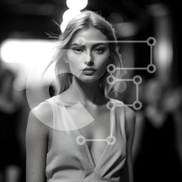 Σετ των 2 Intra Συλλεκτικό Ξύλινο Παζλ Plywood  4mm - Εκπληκτικές πόζες μοντέλων με λευκό φόρεμα με λαιμόκοψη Σε Ξύλινο Κουτί - Διαστάσεις: 10x10 cm – 25 κομμάτια