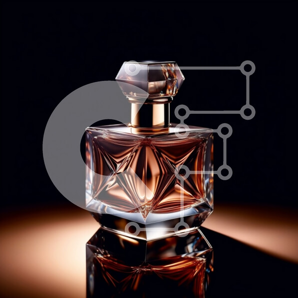 Σετ των 2 Intra Συλλεκτικό Ξύλινο Παζλ Plywood  4mm - Κομψό μπουκάλι αρώματος σε κομψό μαύρο φόντο Σε Ξύλινο Κουτί - Διαστάσεις: 10x10 cm – 25 κομμάτια