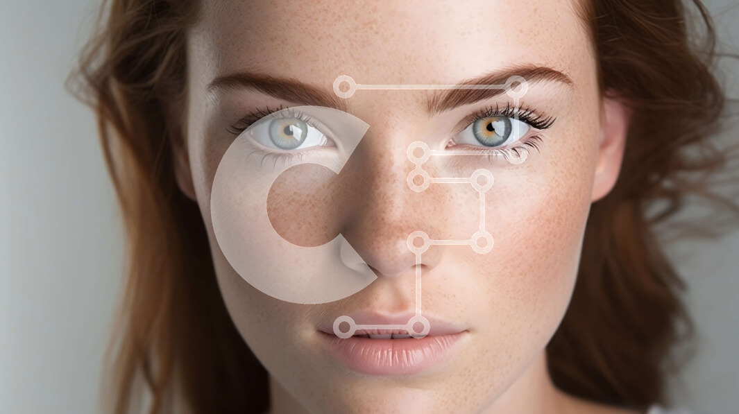 Intra Συλλεκτικό Ξύλινο Παζλ Plywood  4mm - Ουδέτερο πορτρέτο της κοκκινομάλλας γυναίκας με τα μπλε μάτια Σε Ξύλινο Κουτί - Διαστάσεις Puzzle: 10x10 cm – 25 κομμάτια