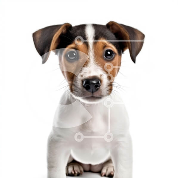 Intra Συλλεκτικό Ξύλινο Παζλ Plywood  4mm - Αξιολάτρευτη εικόνα ενός μικρού σκύλου που κοιτάζει με περιέργεια την κάμερα Σε Ξύλινο Κουτί - Διαστάσεις: 10x10 cm – 25 κομμάτια