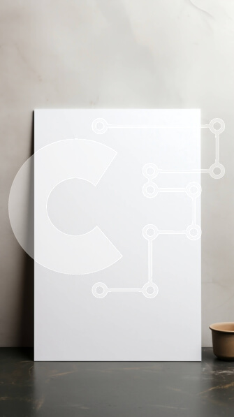 Intra Συλλεκτικό Ξύλινο Παζλ Plywood  4mm - Κενός καμβάς σε ξύλινο καβαλέτο ενάντια σε σκούρο γκρι τοίχο Σε Ξύλινο Κουτί - Διαστάσεις Puzzle: 10x10 cm – 25 κομμάτια